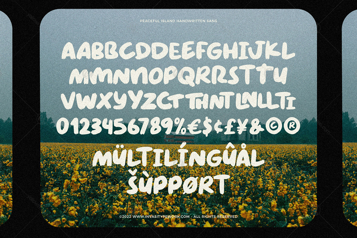 Peaceful Island - Handwritten Font Duo Peaceful Island - Handwritten Font Duo