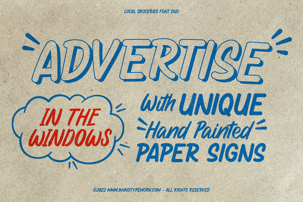 Local Groceries - Handwritten Font Duo Local Groceries - Handwritten Font Duo