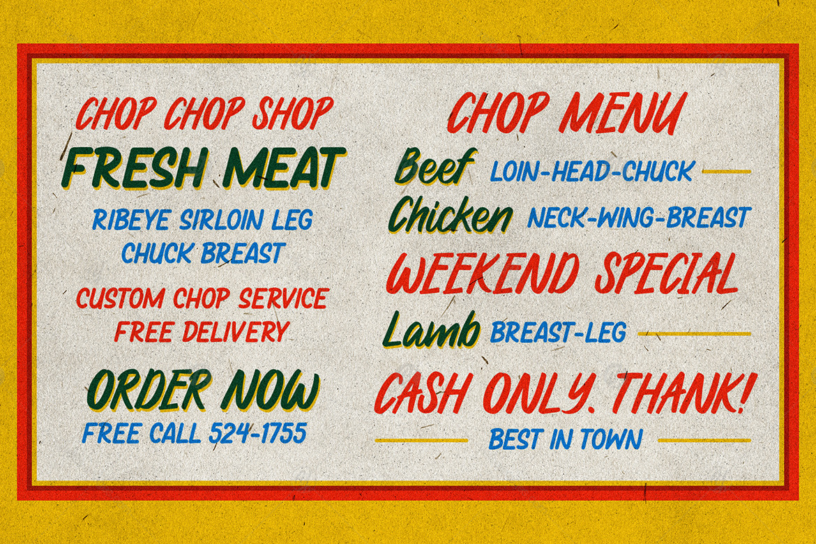 Local Groceries - Handwritten Font Duo Local Groceries - Handwritten Font Duo