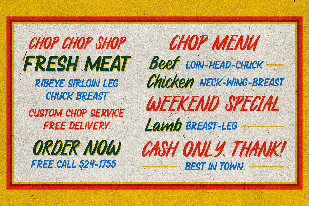 Local Groceries - Handwritten Font Duo