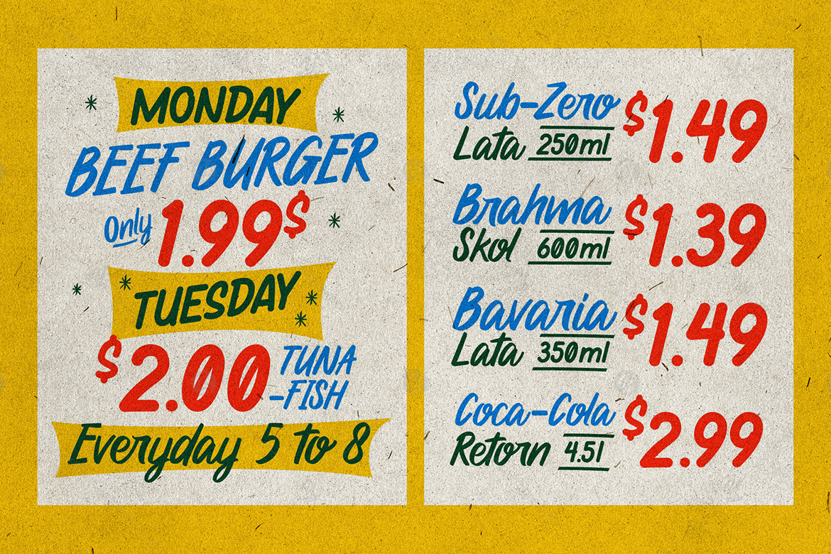 Local Groceries - Handwritten Font Duo Local Groceries - Handwritten Font Duo