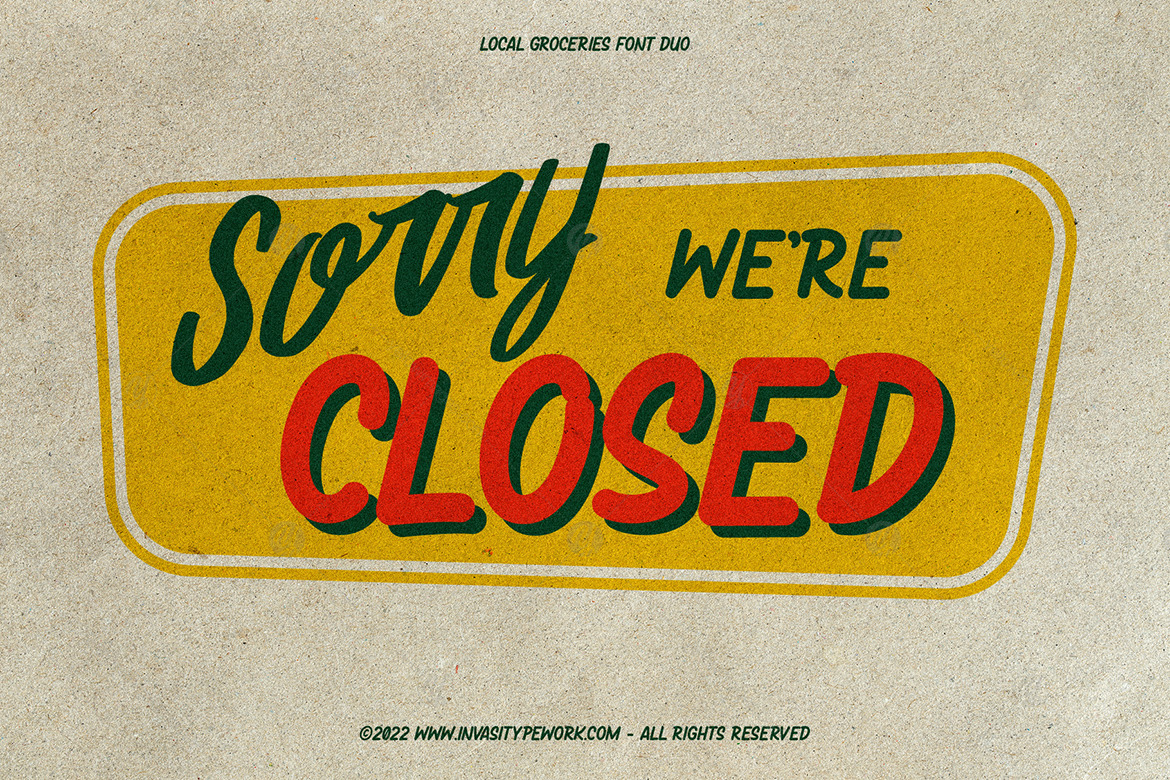 Local Groceries - Handwritten Font Duo Local Groceries - Handwritten Font Duo