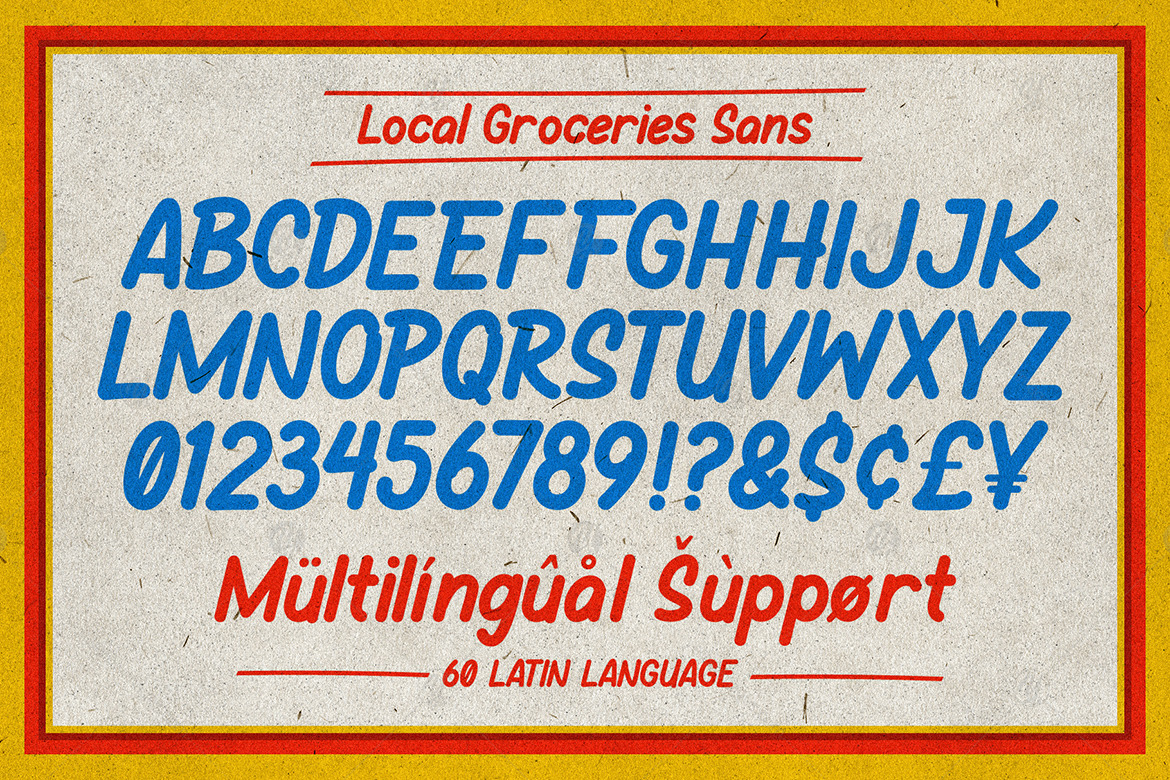 Local Groceries - Handwritten Font Duo Local Groceries - Handwritten Font Duo