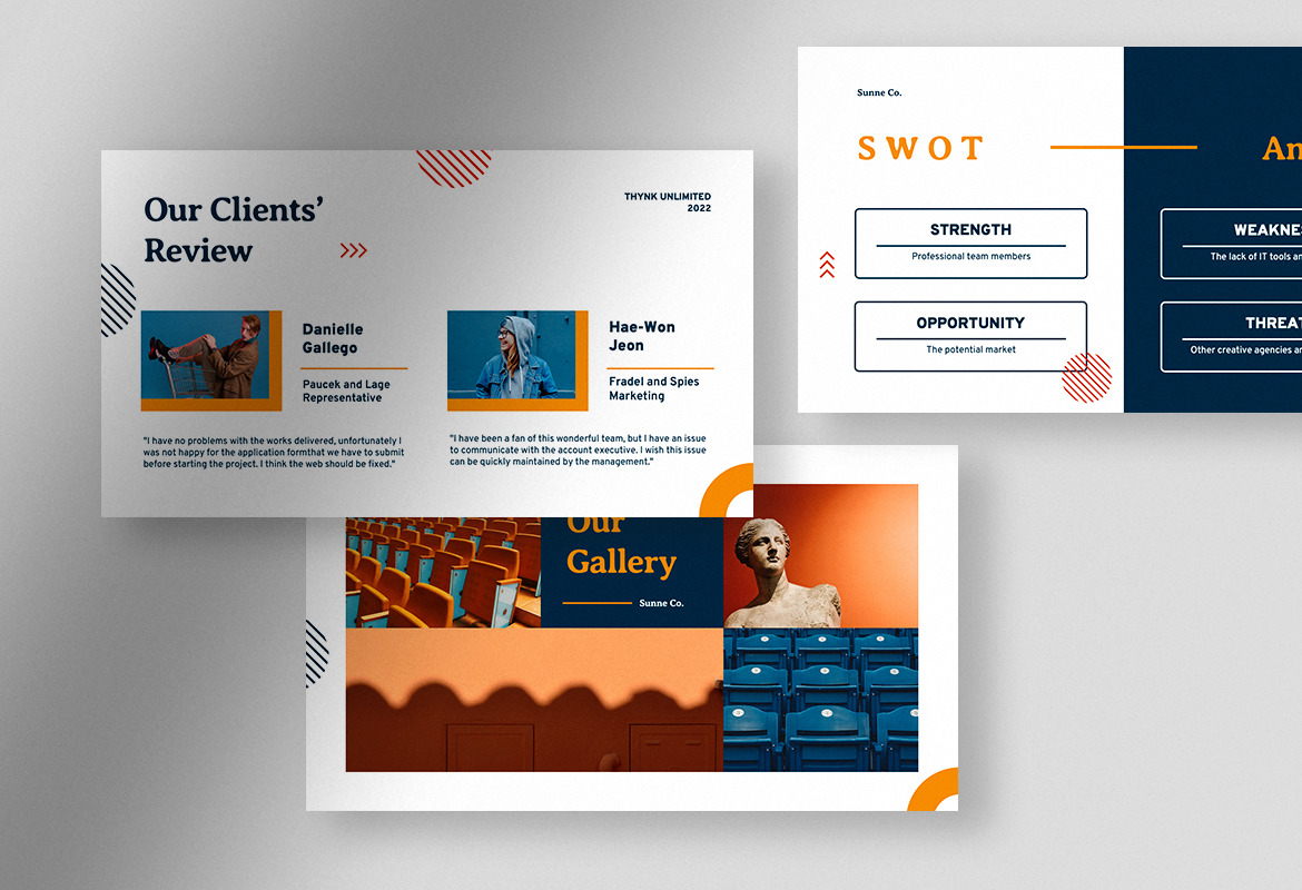 Sunne – White Creative Agency Business Plan Presentation