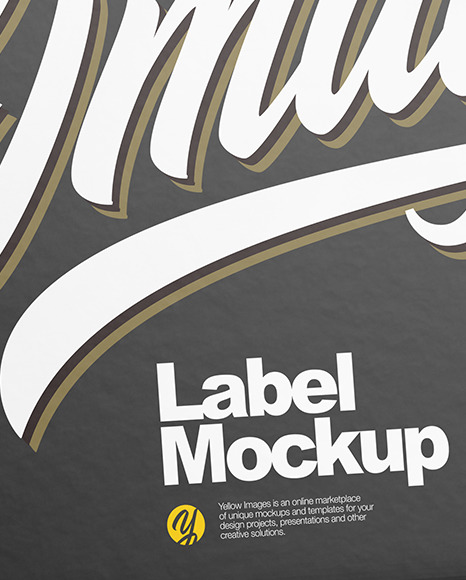 Paper Label Tag Mockup