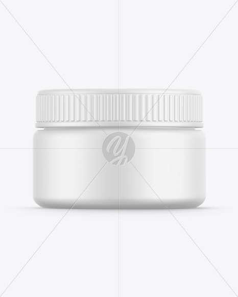 Matte Cosmetic Jar Mockup