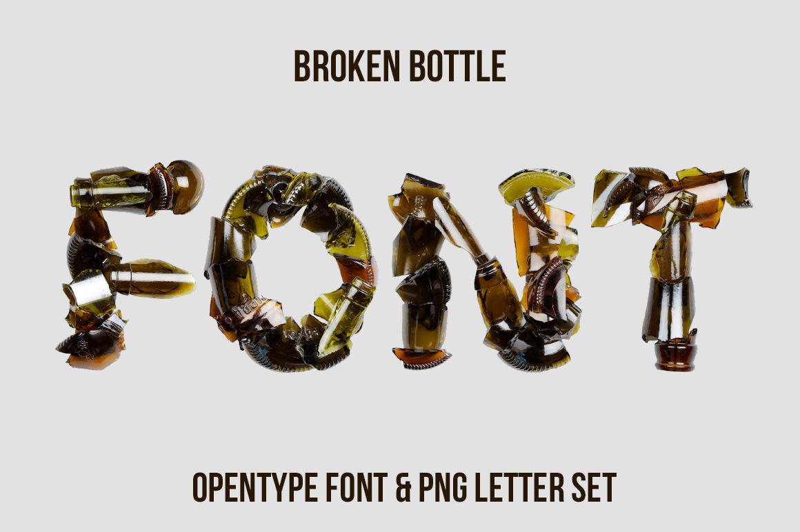 Broken Bottle Font Broken Bottle Font