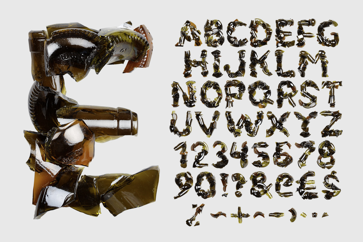 Broken Bottle Font Broken Bottle Font