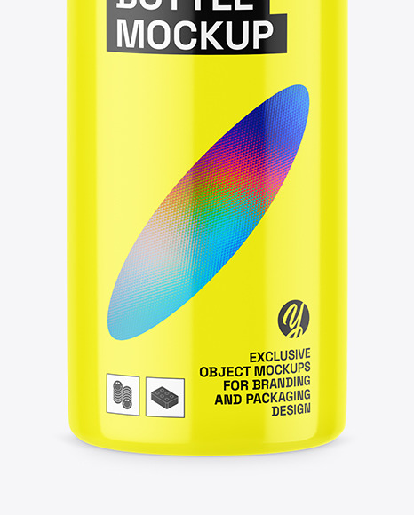 Glossy Roll-on Bottle Mockup