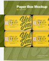 Kraft Box with Fish Cans Mockup