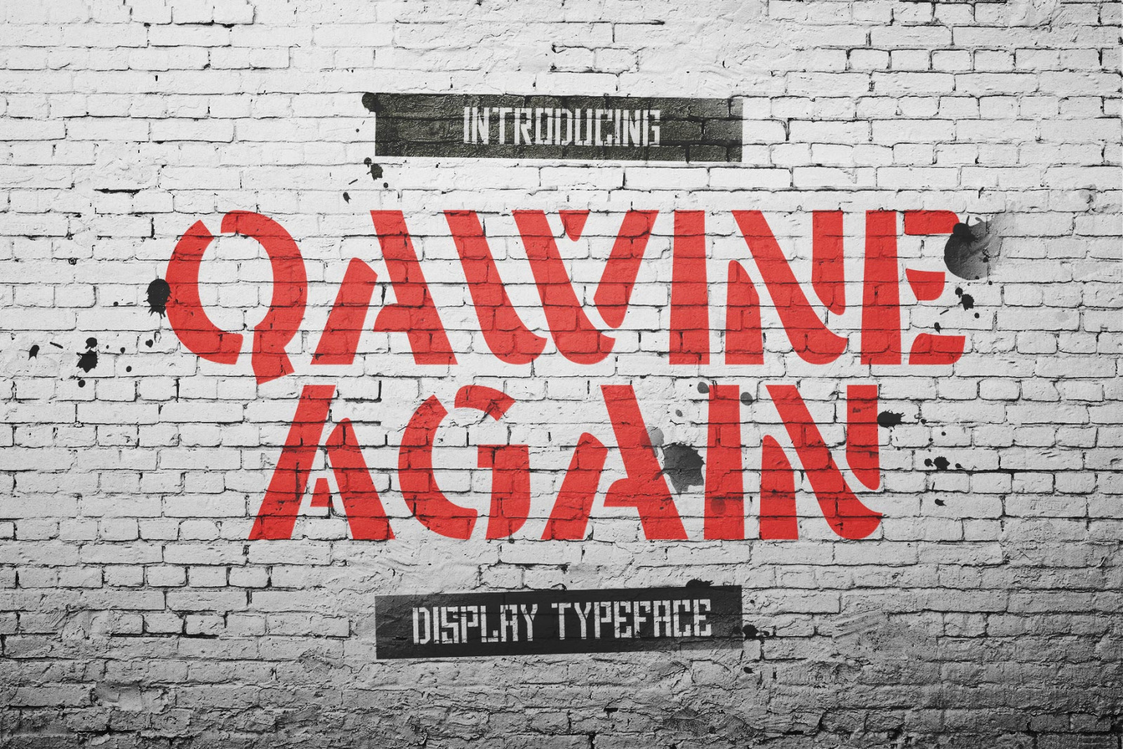 Qawine Again Typeface