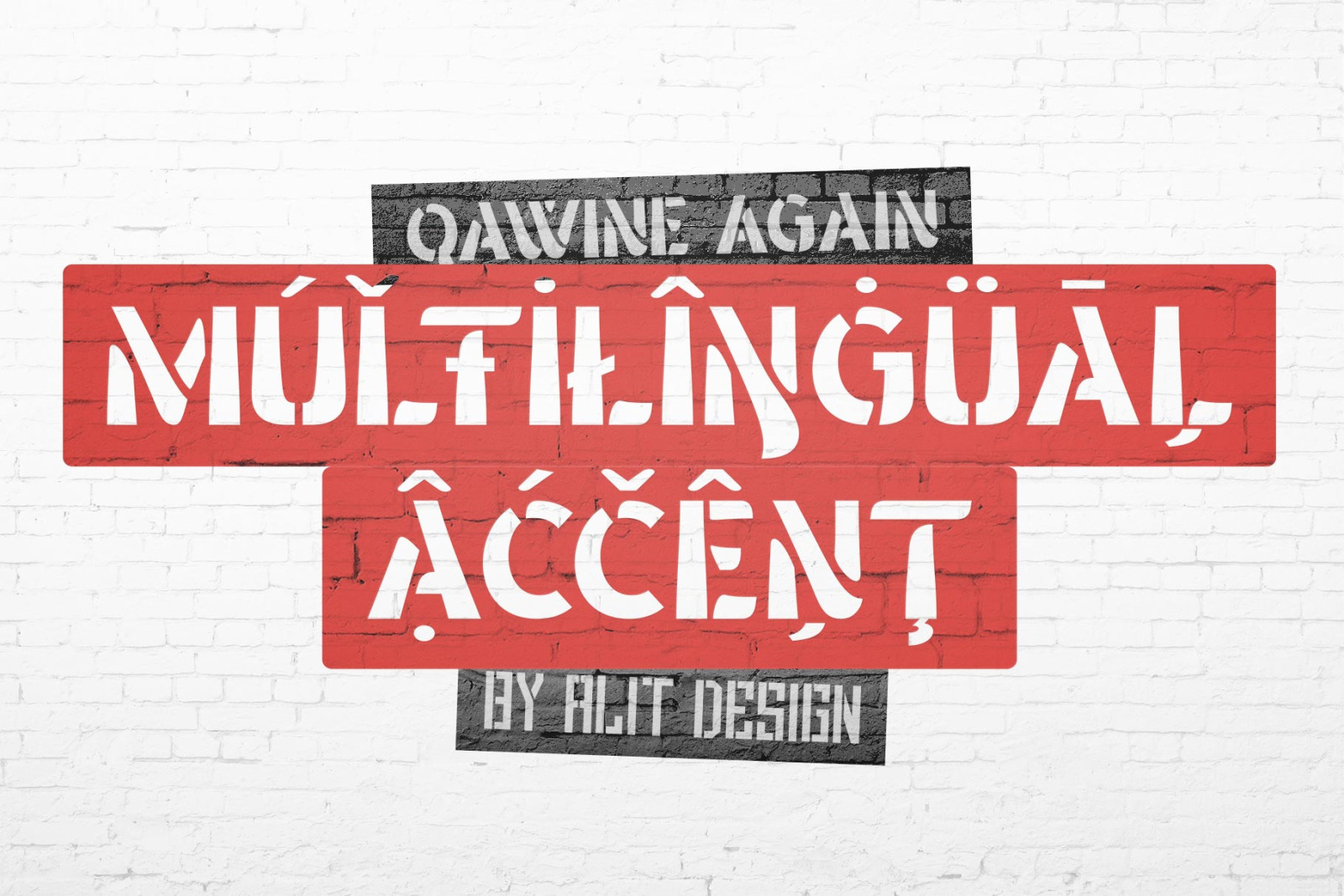 Qawine Again Typeface