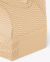 Hexagon Kraft Paper Box W/ Handle Mockup