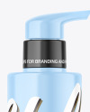 Glossy Bottle W/ Pump Mockup