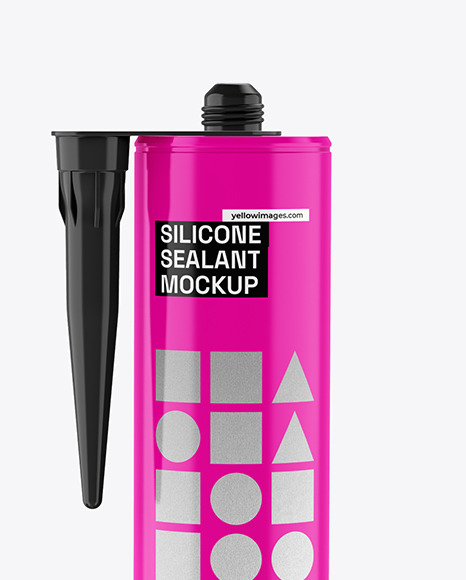 Two Glossy Silicone Sealant Tube Mockup - Free Download Images High