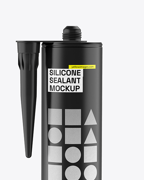 Two Matte Silicone Sealant Tube Mockup