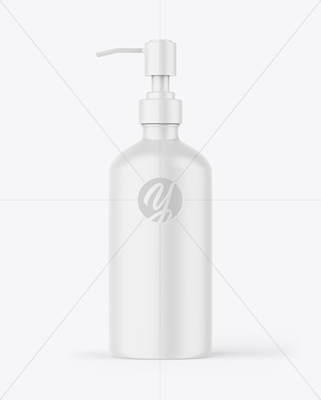 Matte Pump Bottle Mockup