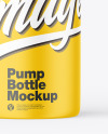 Matte Pump Bottle Mockup