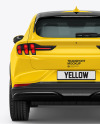 Electric Crossover SUV - Back View