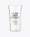 Empty Glass Shot Mockup