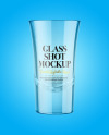 Empty Glass Shot Mockup