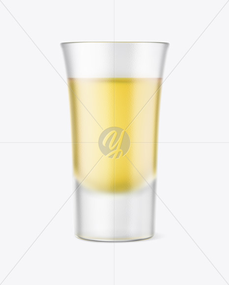 Tequila Frosted Glass Shot Mockup