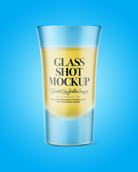 Tequila Frosted Glass Shot Mockup