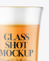 Whisky Frosted Glass Shot Mockup