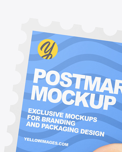 Postmark in a Hand Mockup