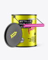 Metallic Paint Can Mockup