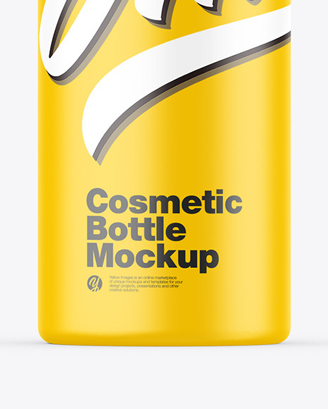 Matte Cosmetic Bottle Mockup