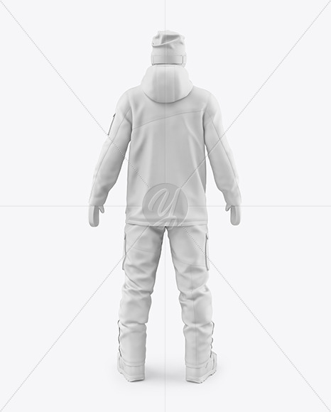 Snowboard Kit Mockup - Back View
