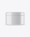 Glossy Cosmetic Jar Mockup