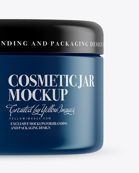 Glossy Cosmetic Jar Mockup Glossy Cosmetic Jar Mockup