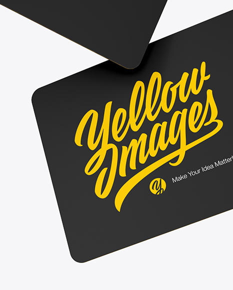 Business Cards W/ Round Corners Mockup