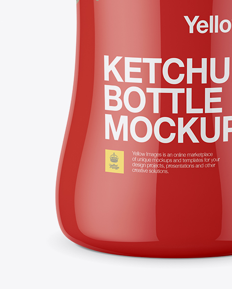 500ml Ketchup Bottle Mockup