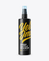 Glossy Spray Bottle With Transparent Cap Mockup