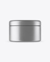 Metallic Cosmetic Jar Mockup