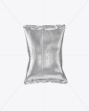 Metallic Snack Package Mockup - Back View