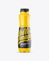 Glossy Plastic Juice Bottle Mockup