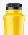 Glossy Plastic Juice Bottle Mockup