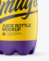 Matte Plastic Juice Bottle Mockup