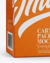 200ml Carton Package Mockup - Half Side View