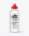 Clear Water Bottle with Sport Cap Mockup