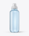 Blue Water Bottle with Sport Cap Mockup