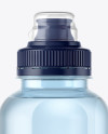 Blue Water Bottle with Sport Cap Mockup