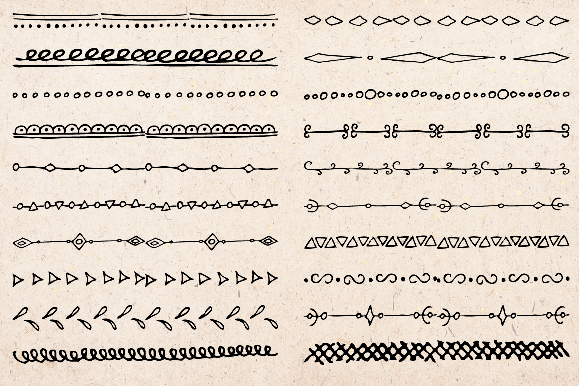 Hand drawn Boho doodles Hand drawn Boho doodles