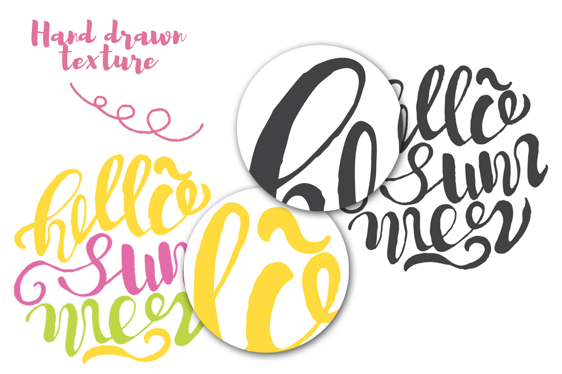 Hand drawn lettering quotes. DIY