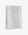 Glossy Paper Bag Mockup - Half side View