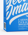 390ml Carton Package Mockup - Half Side View